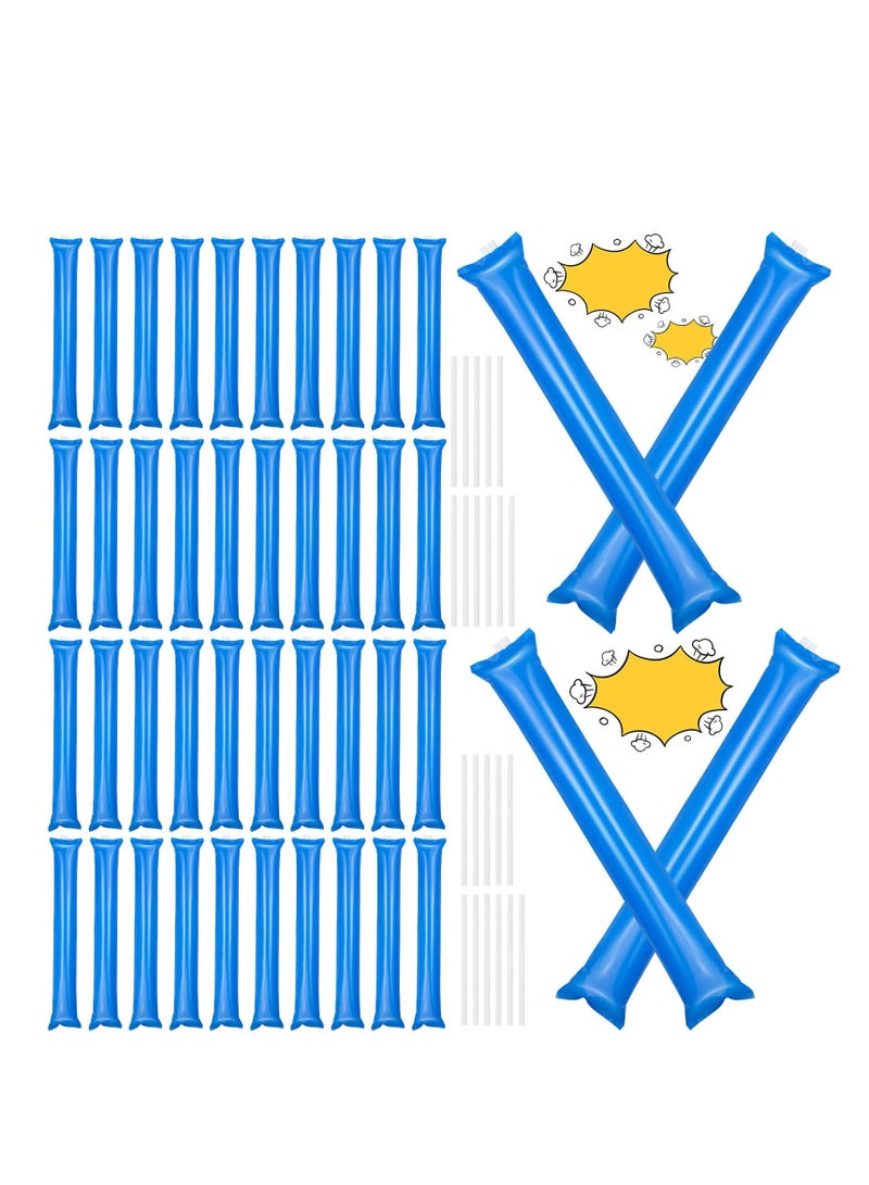 SOLARAE 44 Thunder Sticks Inflatable Noisemakers Cheerleading Plastic Clapping Gear Football Games Party Sporting Events - Image 1