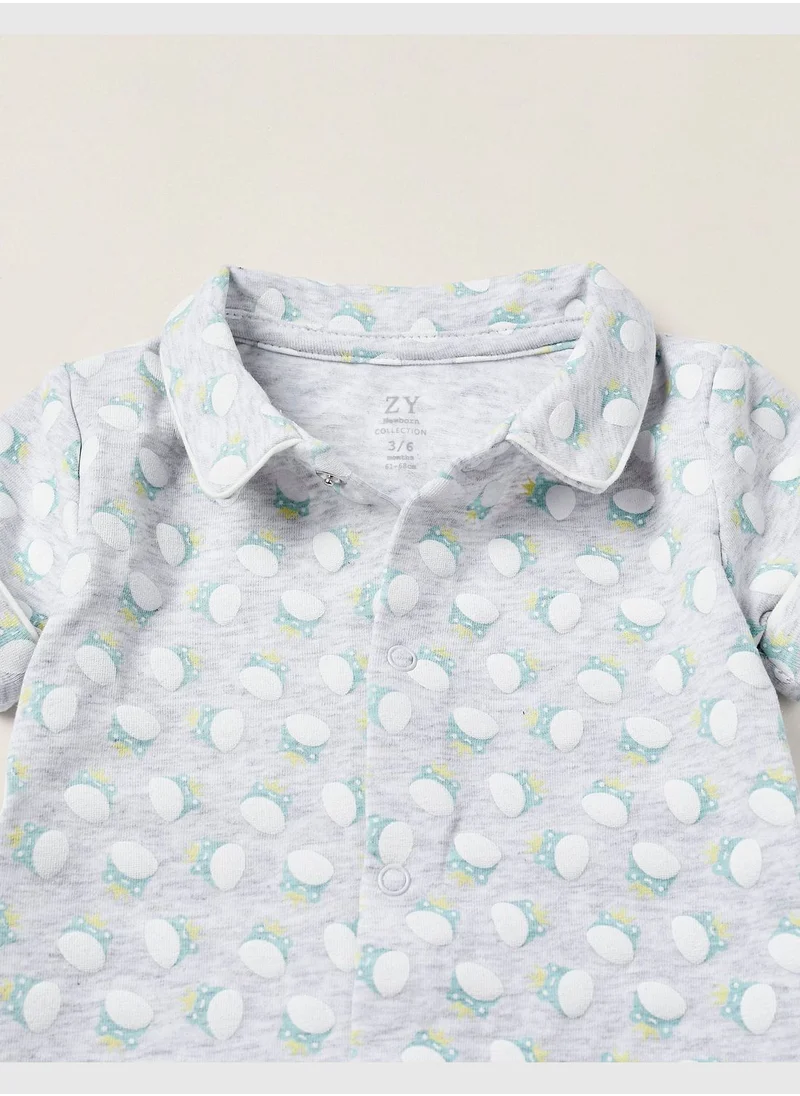 Zippy Zippy Short Sleeve Jumpsuit For Newborns Frogs