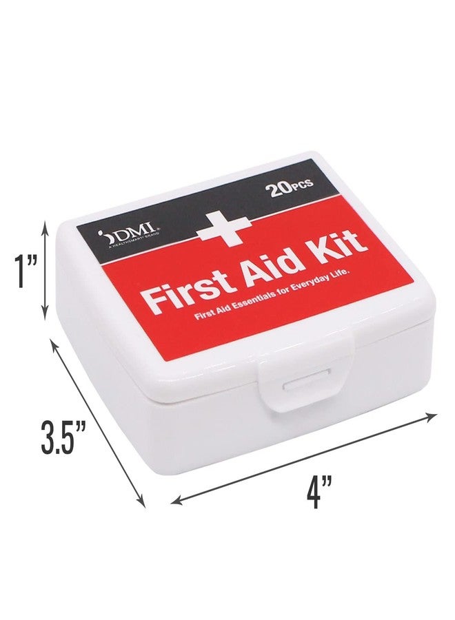 DMI First-Aid Kit, Mini 20-Piece Kit, Small and Compact All-Purpose Use for Minor Cuts and Scrapes, Durable Water-Resistant Case, Convenient and Portable, FSA & HSA Eligible - Image 5