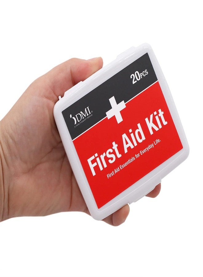 DMI First-Aid Kit, Mini 20-Piece Kit, Small and Compact All-Purpose Use for Minor Cuts and Scrapes, Durable Water-Resistant Case, Convenient and Portable, FSA & HSA Eligible - Image 1