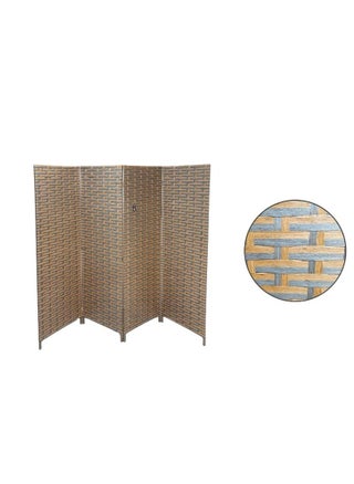 Foldable partition room divider, 4 panels, dark brown - pzsku/Z8A1FD93DFB3539E7AA98Z/45/_/1732056844/3b47c1eb-99b7-4689-8f3f-852de7426c39