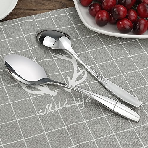 Eagrye 12 Pieces Stainless Steel Dinner Spoons, Silverware Table Spoons - Image 4
