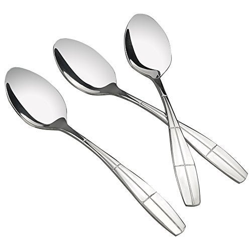 Eagrye 12 Pieces Stainless Steel Dinner Spoons, Silverware Table Spoons - Image 1