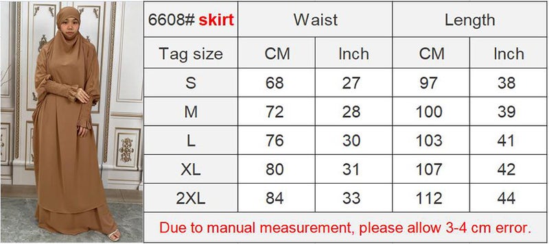 monica fashion Muslim Women Fashion Set Two-piece robe Long sleeve Islamic Clothing Dubai Saudi Turkey solid color elegant dress - Image 3