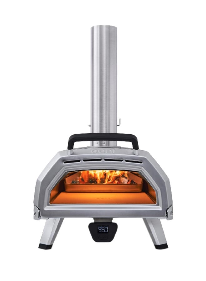 أوني كارو 16 فرن بيتزا خارجي متعدد الوقود باللونين الأسود والفضي بحجم 32.68 × 19.69 × 31.89 أنش UU-P0E400 - Image 1