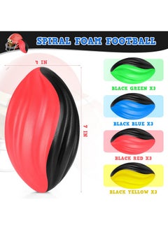 Jerify 12 Pcs Mini Foam Footballs For Kids Students 7 Inch Small Spiral Football Toys Easy Grip Waterproof Soft Emulation Foam Footballs For School Classroom Gift Sports Birthday Football Party Game  - Image 5