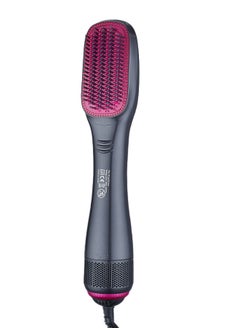 3 In 1 Hair Dryer Brush & Straightener Brush, Professional 1200W Powerful Ceramic Tourmaline Ionic Hot Air Brush, 3 Heat/2 Speed Settings One Step Hair Dryer And Styler For All Hair Types
