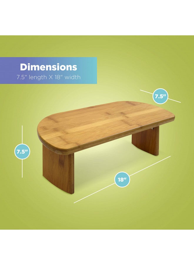 Bean Products Bamboo Meditation Kneeling Bench - Best Design - Folding Legs - Portable - Ergonomic - Image 2