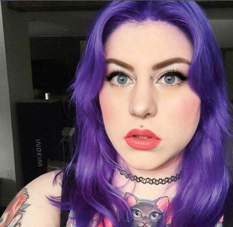 MANIC PANIC Ultra Violet Amplified Semi-Permanent Hair Dye - Cool Blue Toned Violet Color - Works on Dark & Light Shades - Vegan, PPD & Ammonia Free - Image 5