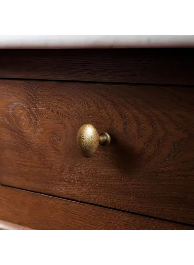 Oval Bronze Zinc Alloy Cabinet Knobs Set Of 4 Hardware For Dressers Drawers Wardrobes - Image 4