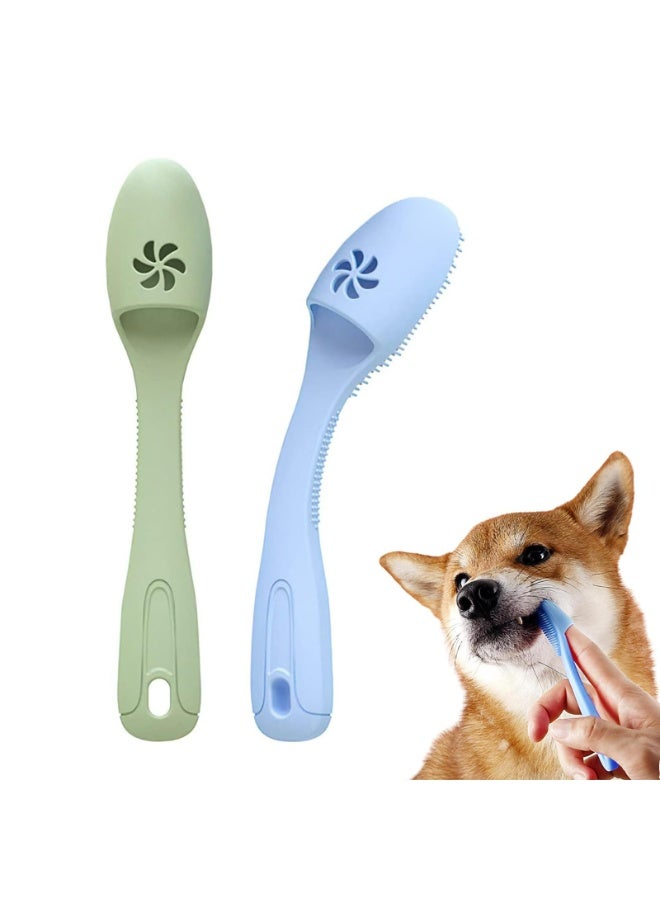 CMGTYYD Dog Toothbrush, 360º Dog Tooth Brushing Kit, Cat Toothbrush, Dog Teeth Cleaning, Dog Finger Toothbrush, Dog Tooth Brush for Small & Large Pets, 2-Packs - Image 1