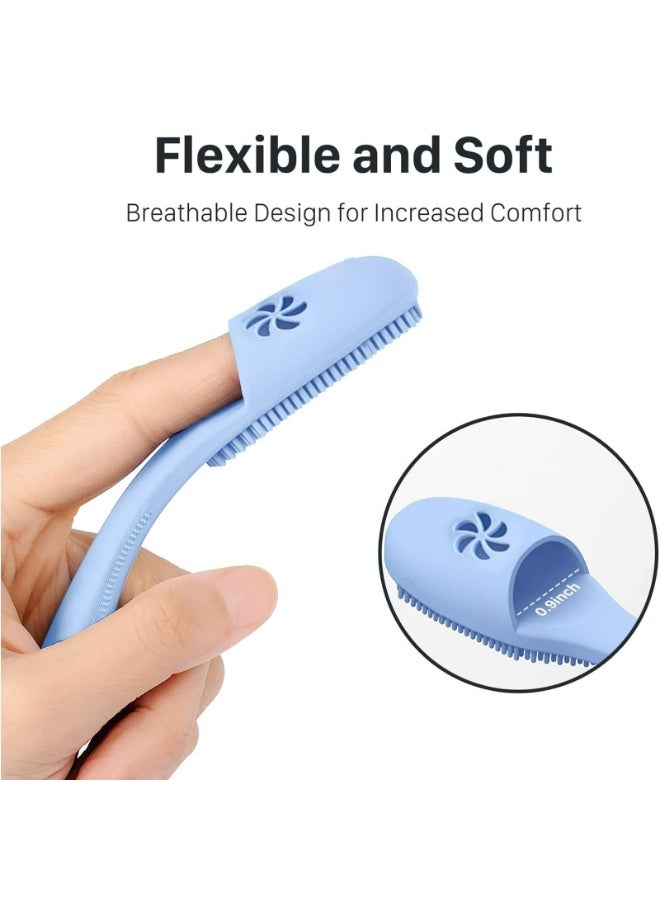 CMGTYYD Dog Toothbrush, 360º Dog Tooth Brushing Kit, Cat Toothbrush, Dog Teeth Cleaning, Dog Finger Toothbrush, Dog Tooth Brush for Small & Large Pets, 2-Packs - Image 2