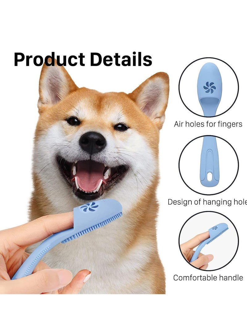CMGTYYD Dog Toothbrush, 360º Dog Tooth Brushing Kit, Cat Toothbrush, Dog Teeth Cleaning, Dog Finger Toothbrush, Dog Tooth Brush for Small & Large Pets, 2-Packs - Image 3