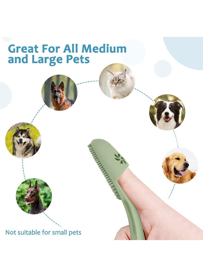 CMGTYYD Dog Toothbrush, 360º Dog Tooth Brushing Kit, Cat Toothbrush, Dog Teeth Cleaning, Dog Finger Toothbrush, Dog Tooth Brush for Small & Large Pets, 2-Packs - Image 5