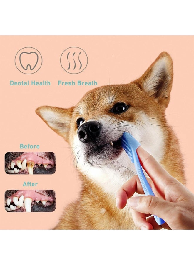 CMGTYYD Dog Toothbrush, 360º Dog Tooth Brushing Kit, Cat Toothbrush, Dog Teeth Cleaning, Dog Finger Toothbrush, Dog Tooth Brush for Small & Large Pets, 2-Packs - Image 4