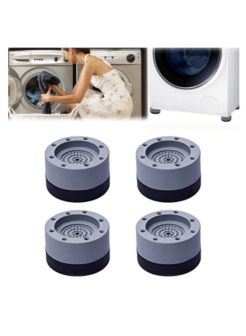 ECVV Shock and Noise Cancelling Washing Machine Support, Anti Vibration and Noise reducing Rubber Washing Machine Feet Pads, Washing Machine Stabilizer (4PCS) Brand: Showay - Image 1