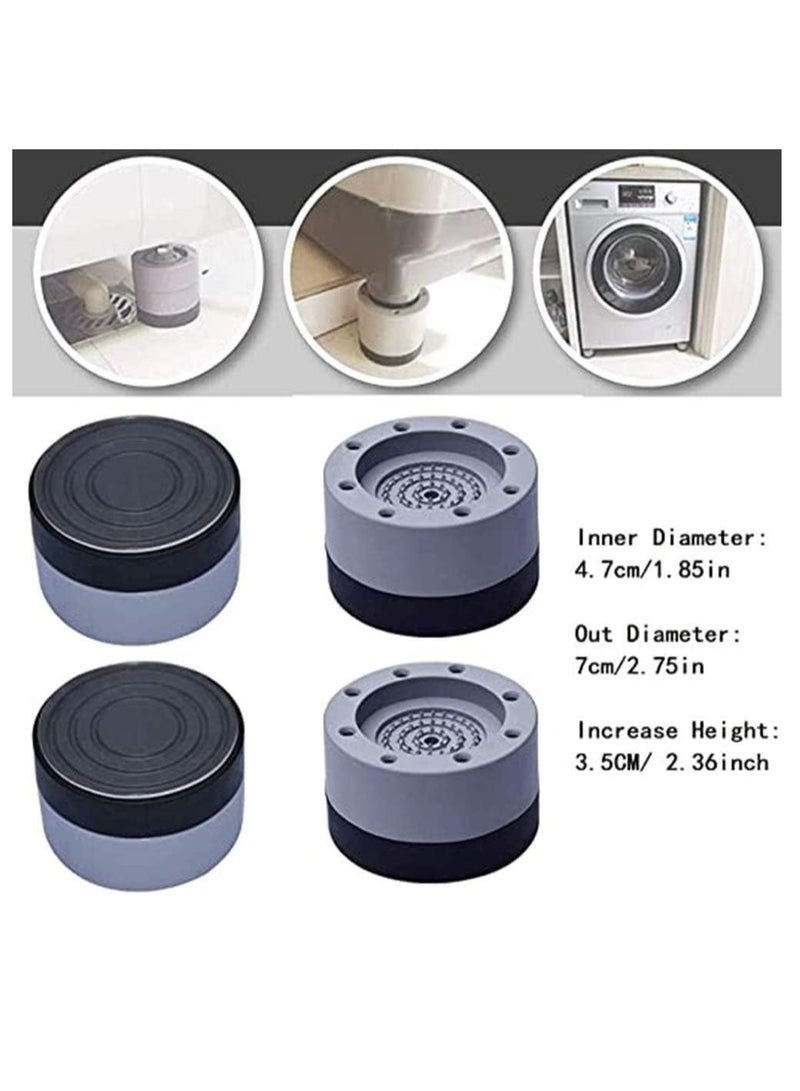 ECVV Shock and Noise Cancelling Washing Machine Support, Anti Vibration and Noise reducing Rubber Washing Machine Feet Pads, Washing Machine Stabilizer (4PCS) Brand: Showay - Image 2