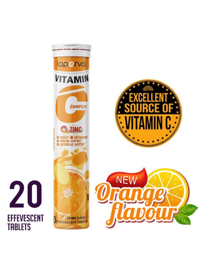 Laperva لابيرفا فيتامين سي كومبلكس بلس زنك - 20 قرص - Image 2