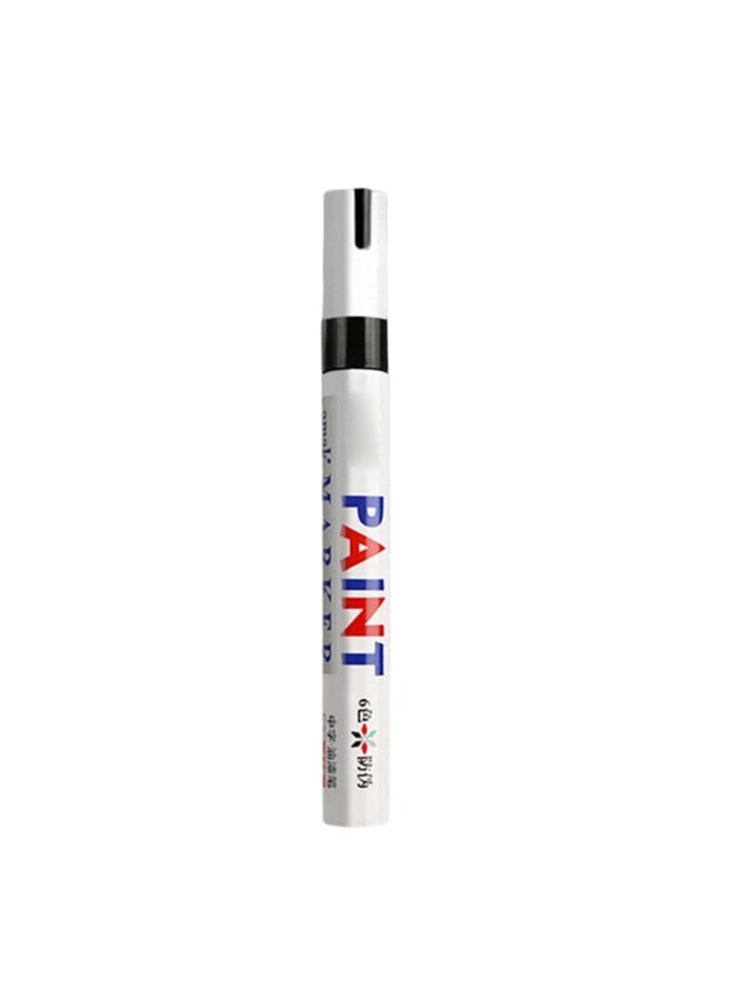 Chabeia BLACK Oil Based Paint Pen, Permanent Paint Marker: Quick-Dry, Waterproof Marker for Rock Painting, Glass, Fabric, Ceramic, Wood, Metal, Mug, Plastic, Stone, 1 PCS - Image 1