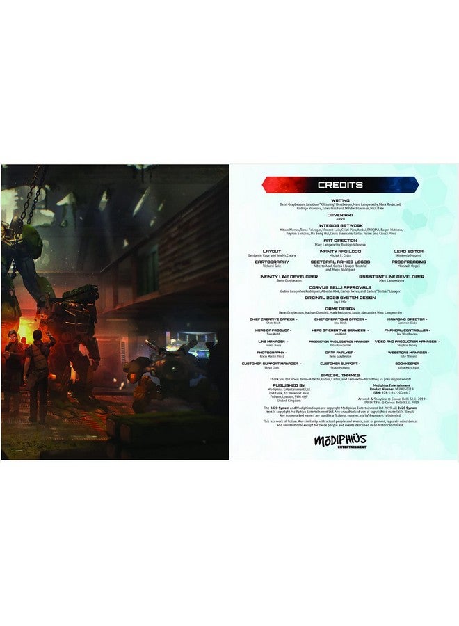 Modiphius Entertainment Infinity: Tags (Tactical Armoured Gears) Paperback Book Rpg - Image 4