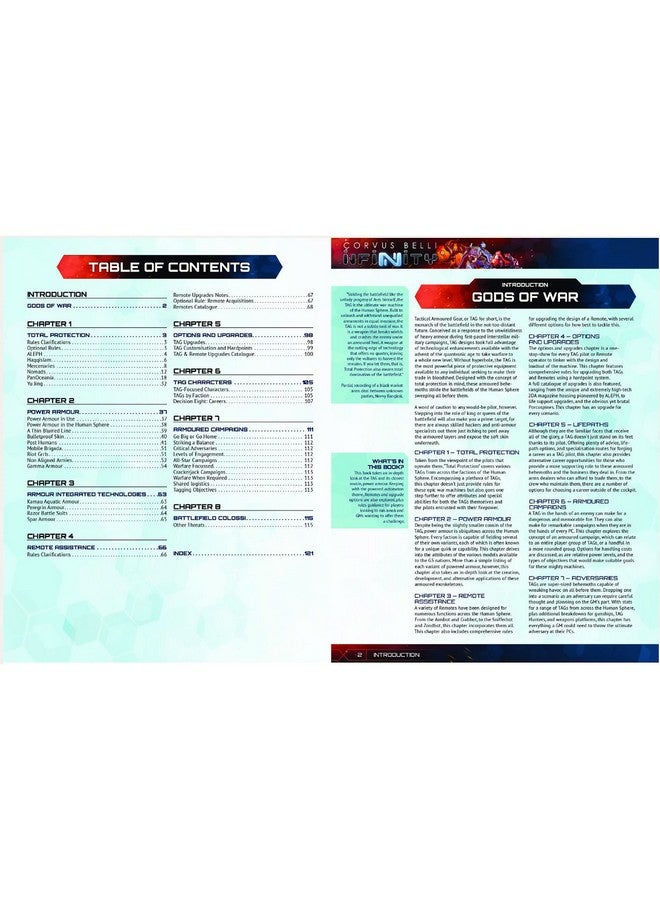 Modiphius Entertainment Infinity: Tags (Tactical Armoured Gears) Paperback Book Rpg - Image 5