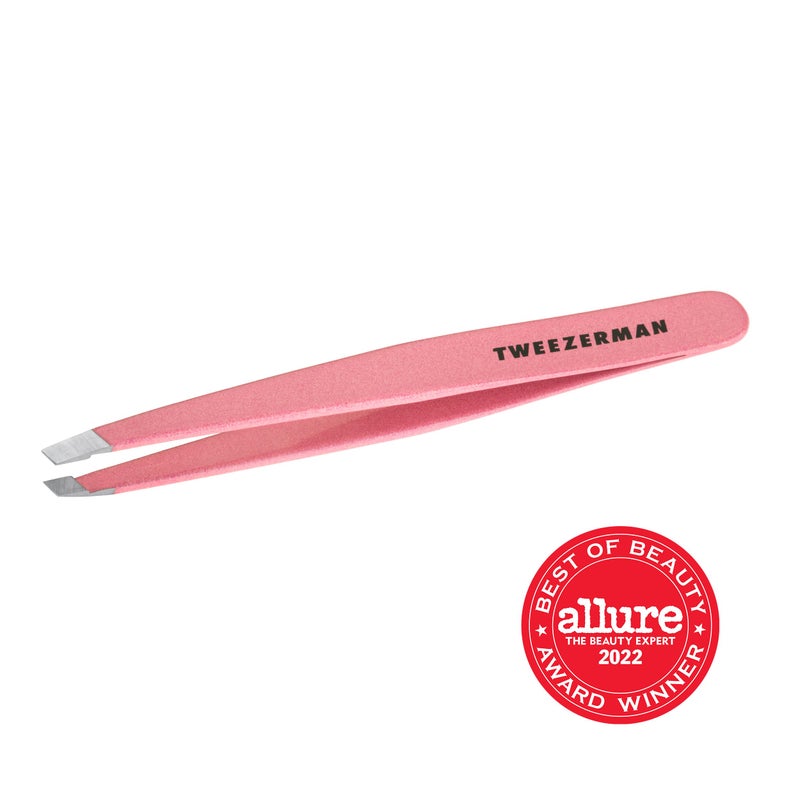 Tweezerman Exclusive Dusty Rose Slant Tweezer - Hair Removal Tweezers, Stainless Steel - Image 2