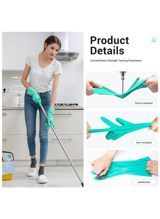 ThxToms Chemical Resistant Nitrile Gloves, Resist Household Acid, Alkali, Solvent and Oil, Latex Rubber Free, 1 Pair Large - Image 2