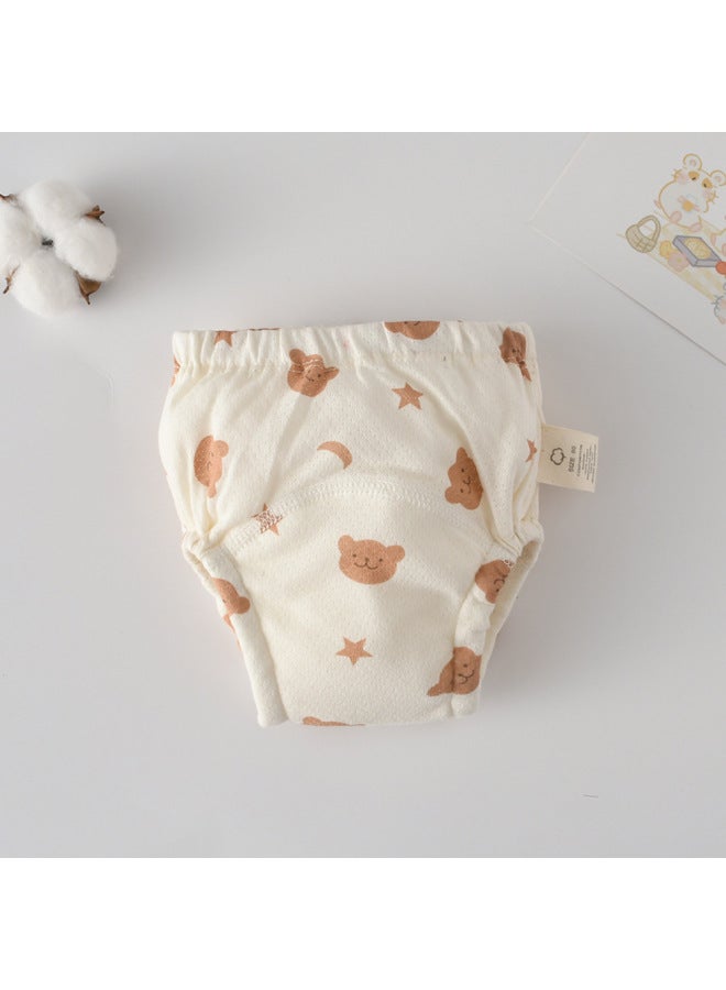 Korean Style Pure Cotton Mesh Breathable Toilet Training Pants Baby Waterproof Washable Gauze Learning Pants Diaper Pants Category A