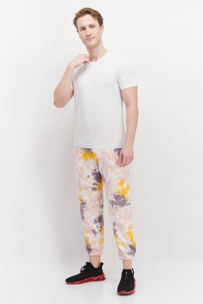 VANS Men Regular Fit Tie Dye Sweatpants, Peach Combo - Image 4