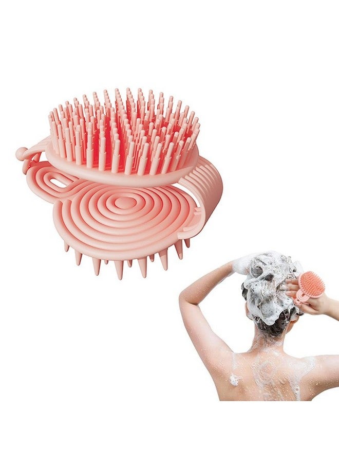 kroywen Silicone Body Scrubber, 2 in 1 Bath and Shampoo Brush, Soft Silicone Loofah for Sensitive Skin, Double-Sided Body Brush for Men Women, Lathers Well, Gentle Exfoliating(Multicolour) - Image 1