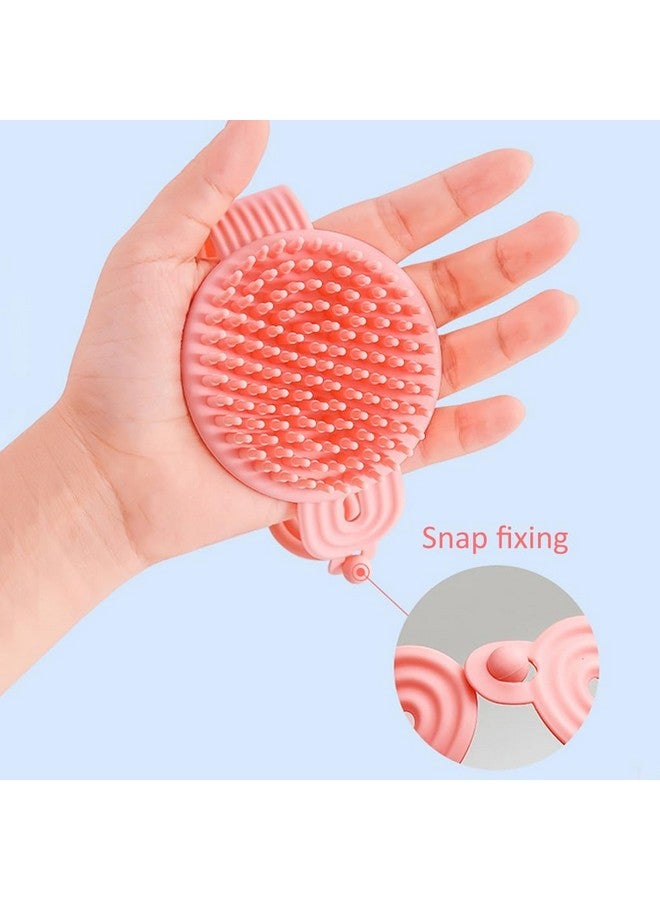 kroywen Silicone Body Scrubber, 2 in 1 Bath and Shampoo Brush, Soft Silicone Loofah for Sensitive Skin, Double-Sided Body Brush for Men Women, Lathers Well, Gentle Exfoliating(Multicolour) - Image 3