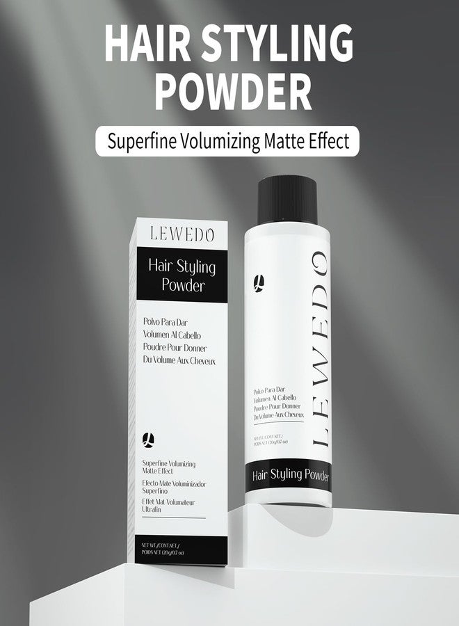 lewedo Volumizing Styling Powder 20g - Natural Volume & Matte Finish for Men, Oil-Absorbing Texture Powder with Adjustable Nozzle - Image 2