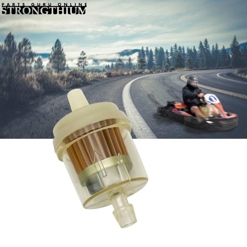Strongthium 1/4 Gas Inline Fuel Filter with Magnet Replacement for 6mm-7mm ATV Scooter Go Kart Dirt Bikes Snow Blower Motorcycle Lawn Mower Taotao Small Tractors Snow Mobiles Garden Tillers Generators - Image 3