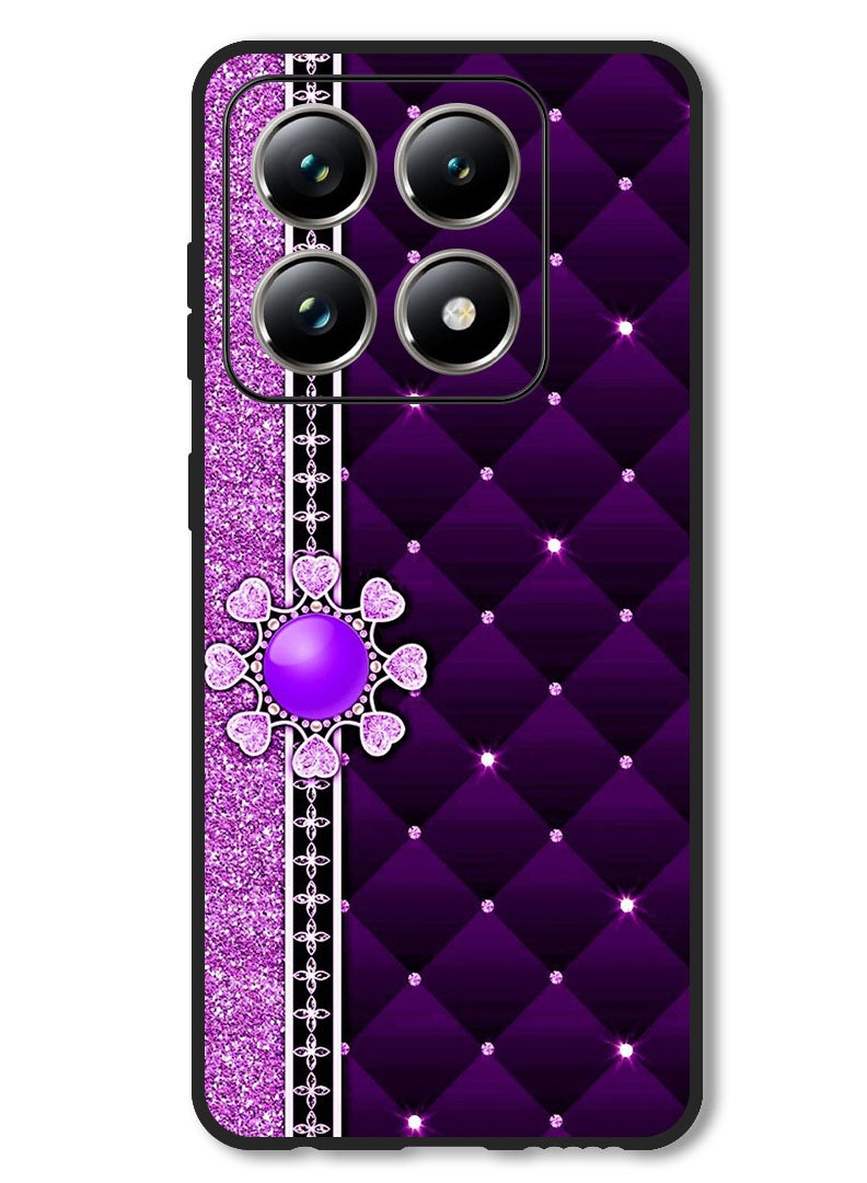 Theodor Case Compatible with Xiaomi 14T Protection Shockproof Bumper Cover Purple Stappers - Image 1