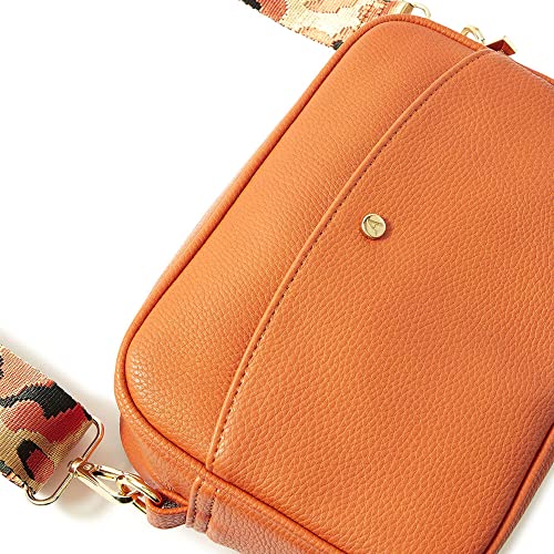Accessorize London Women's Orange Camera Sling Bag| sling bag for woman latest |crossbody bag for women stylish |Shoulder/Crossbody Bag for Women with Adjustable Sling Srap - Image 3
