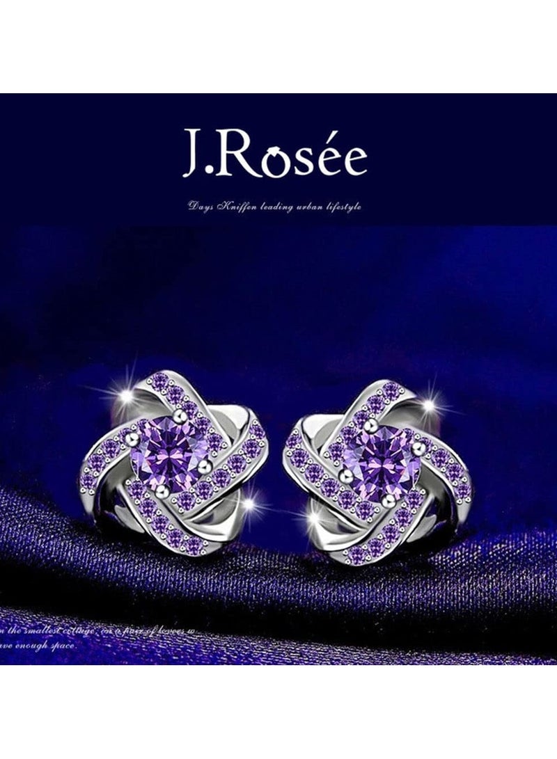 J.Rosée Swarovski Elements Crystal 18K Gold Plated 925 Sterling Silver Heart Studs Earrings for Women Gift Packing J.Rosée Fashion Jewelry JR-1027 - Image 3