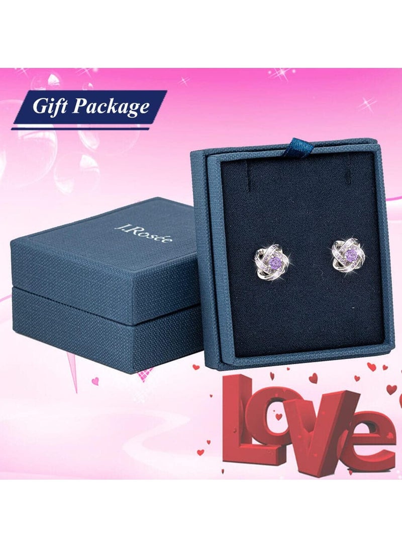 J.Rosée Swarovski Elements Crystal 18K Gold Plated 925 Sterling Silver Heart Studs Earrings for Women Gift Packing J.Rosée Fashion Jewelry JR-1027 - Image 4