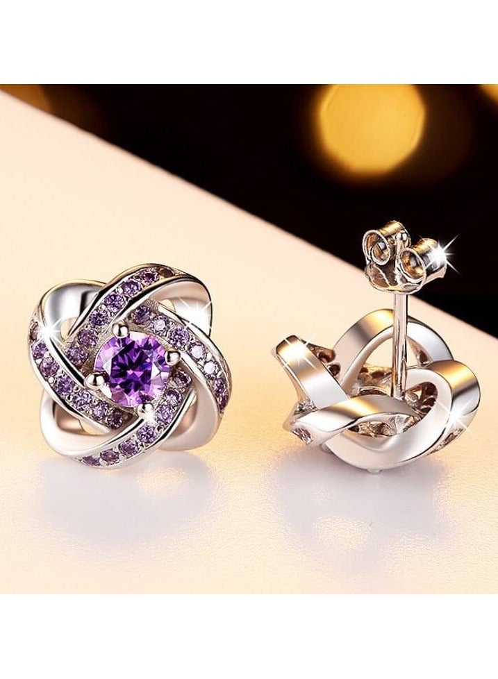 J.Rosée Swarovski Elements Crystal 18K Gold Plated 925 Sterling Silver Heart Studs Earrings for Women Gift Packing J.Rosée Fashion Jewelry JR-1027 - Image 5