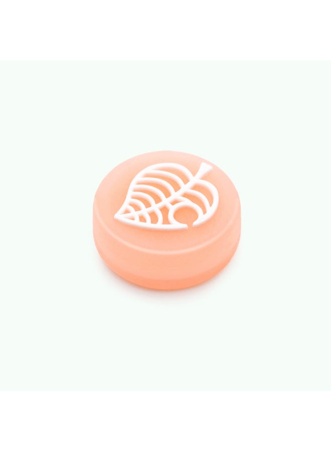 Nintendo Switch Rocker Button Cap Jelly Luminous Cap Switch Handle 3D Protective Cap-Product Color:Leaf Orange  - Image 1