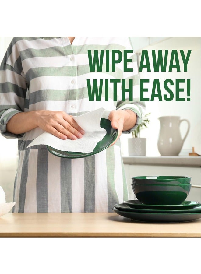 NICE Touch 2Ply Paper Towel Kitchen Roll Tissue 3600 Sheets, 500g Maxi Roll Contains 6 Packs 600 Diamond Embossed Sheets Higher Absorbency & Ultra Soft Tissue 3600 sheets - Image 5