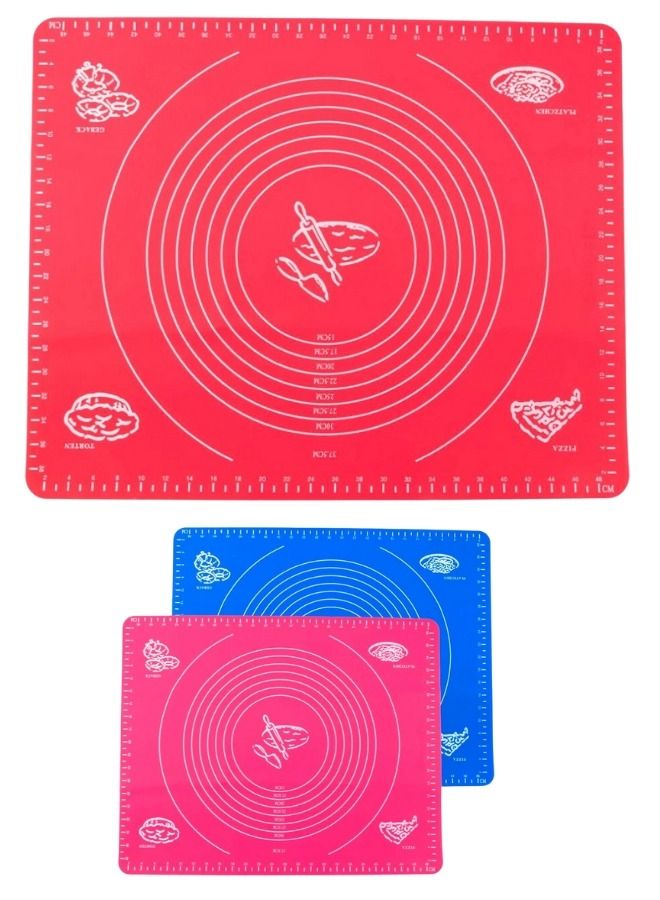 1pc Non-stick Silicone Pastry Mat 40 * 30cm 80g Random Color  - Image 4