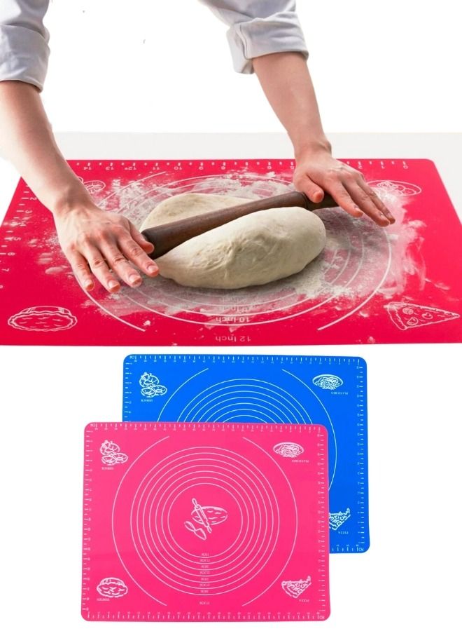 1pc Non-stick Silicone Pastry Mat 40 * 30cm 80g Random Color  - Image 2
