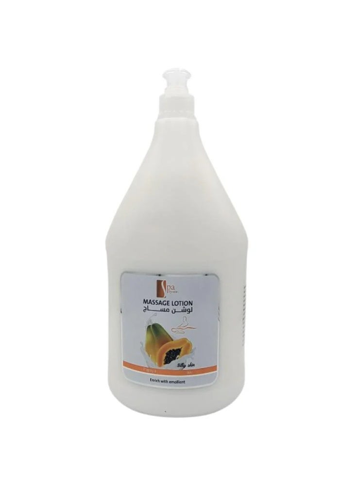 Spa System Papaya Massage Lotion  1 Gallon