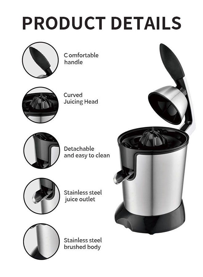 Arabest Electric Citrus Juicer, 350W Powerful & Quiet Orange/Lemon/Grapefruit Squeezer, Stainless Steel Automatic Press Juicer with Overheat Protection, Easy Clean - Image 3