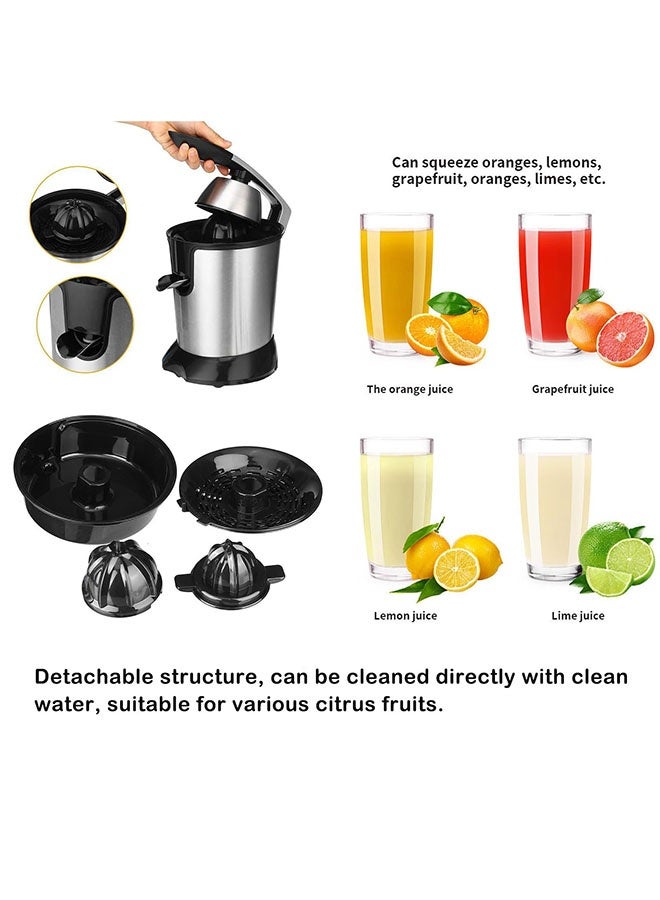 Arabest Electric Citrus Juicer, 350W Powerful & Quiet Orange/Lemon/Grapefruit Squeezer, Stainless Steel Automatic Press Juicer with Overheat Protection, Easy Clean - Image 4