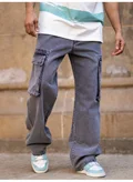 مانياك MN25-BAGGY-JEAN-SHDWGREY-CARGO