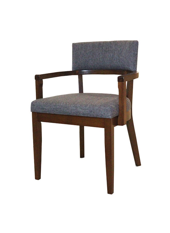 JILPHAR FURNITURE كرسي طعام عصري من الخشب الصلب مع مسند للذراع  - Image 1