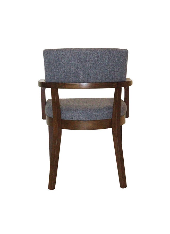 JILPHAR FURNITURE كرسي طعام عصري من الخشب الصلب مع مسند للذراع  - Image 3