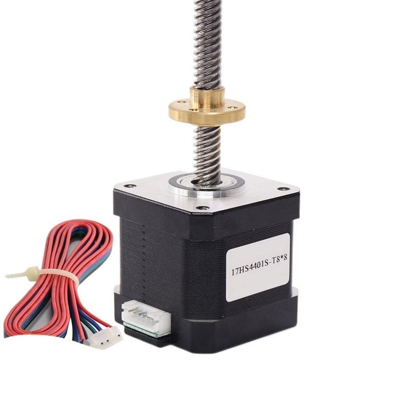 محرك خطوي Nema17 40N CM 1.5A مع مسمار توجيه T8x8 بطول 300 مم لأجزاء الطابعة ثلاثية الأبعاد - Image 2