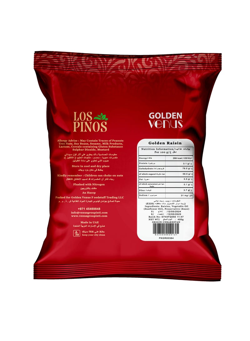 LOS PINOS Golden Raisin 400g - Image 3